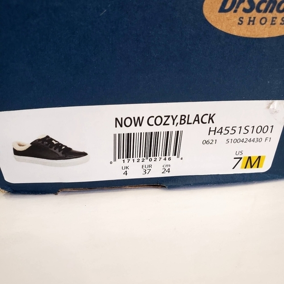 Dr Scholl's Black Now Cozy Sneakers Size 7 - Picture 9 of 9